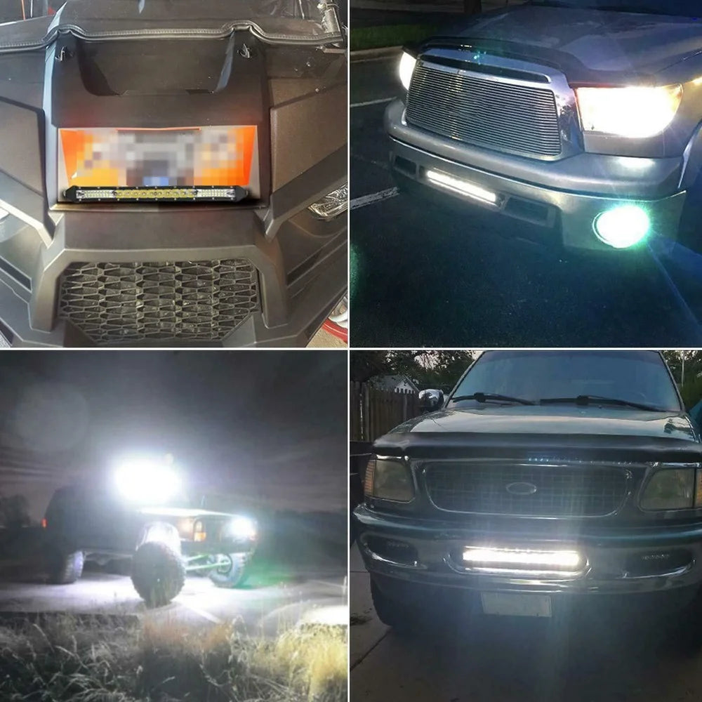 Slim Spot Flood LED Bar Off Road 12V 24V LED Light Bar/Work Light For Car 4x4 Truck ATV SUV Boat lada Barra LED Lightbar