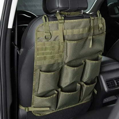 Car Seat Storage Organizer Seat Back Storage Bag Tactical Camo Hanging Bags Car Stowing Tidying Pocket Interior Accessories