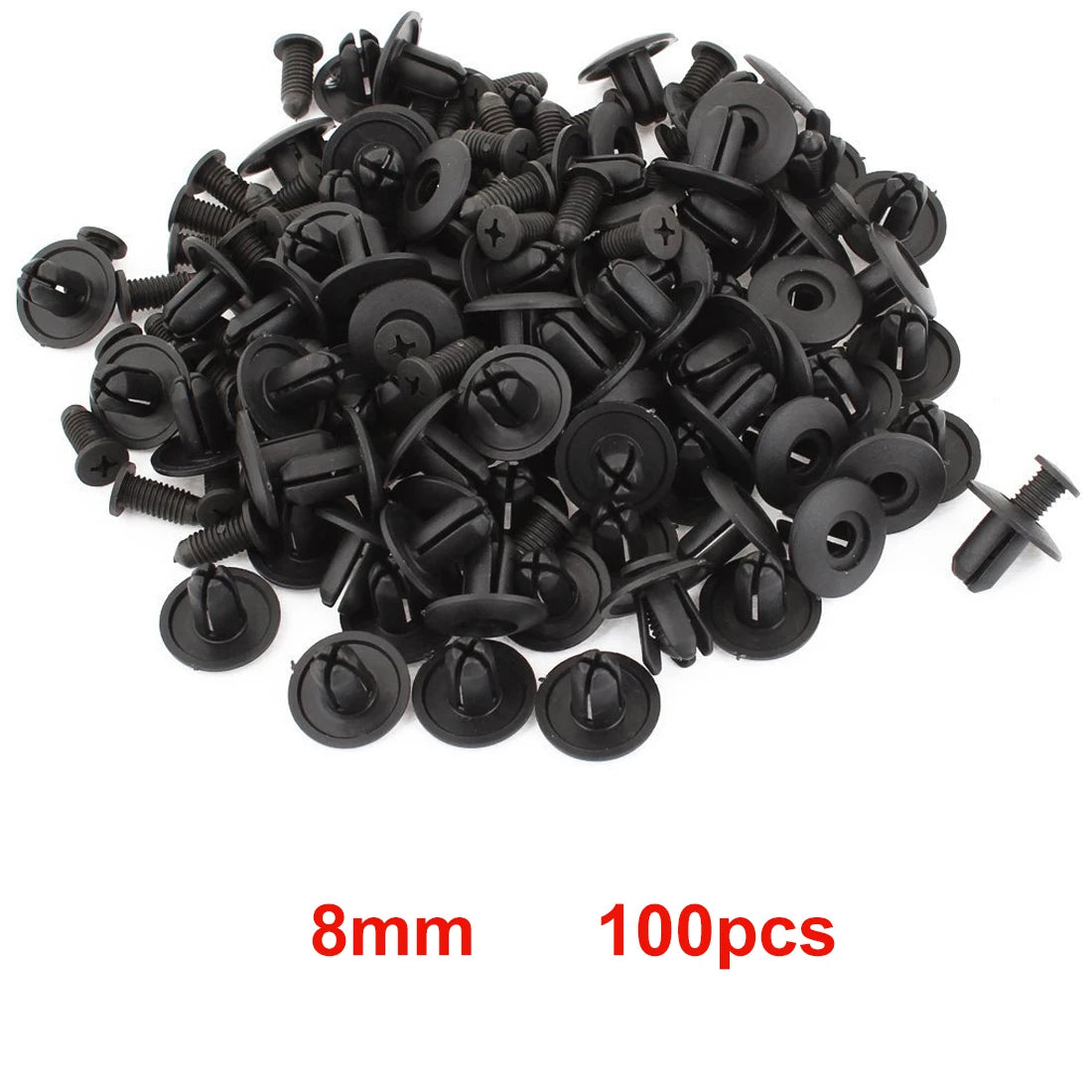 8mm/6mm Plastic Rivets Fasteners Screw Car Fender Bumper Screws Clips Rivets Auto 8mm Hole Plastic Push Pin Clip Car Accessories