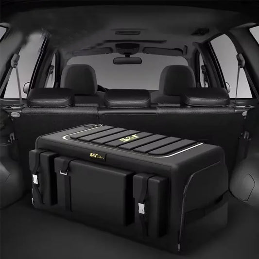 Car Trunk Storage Organizer With Lid Universal Car Trunk Organizer 70L Storage Box Oxford Cloth Folding Organizador