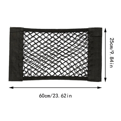 Car Back Rear Trunk Bag Organizer Mesh Net Auto Seat Back Storage Bag Pocket Universal Car Stowing Tidying Elastic String Net