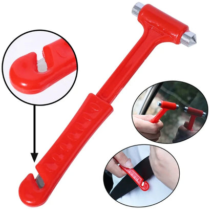 Mini Portable Safety Hammer Escape Emergency Car Window Breaker Seat Belt Cutter Multifunctional Escape Tools Car Accessories