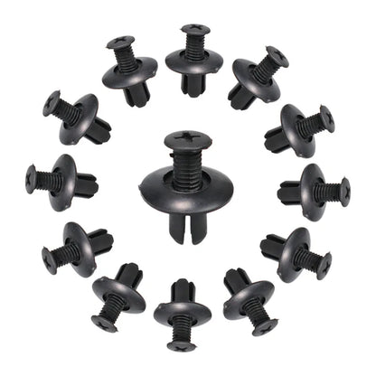 8mm/6mm Plastic Rivets Fasteners Screw Car Fender Bumper Screws Clips Rivets Auto 8mm Hole Plastic Push Pin Clip Car Accessories