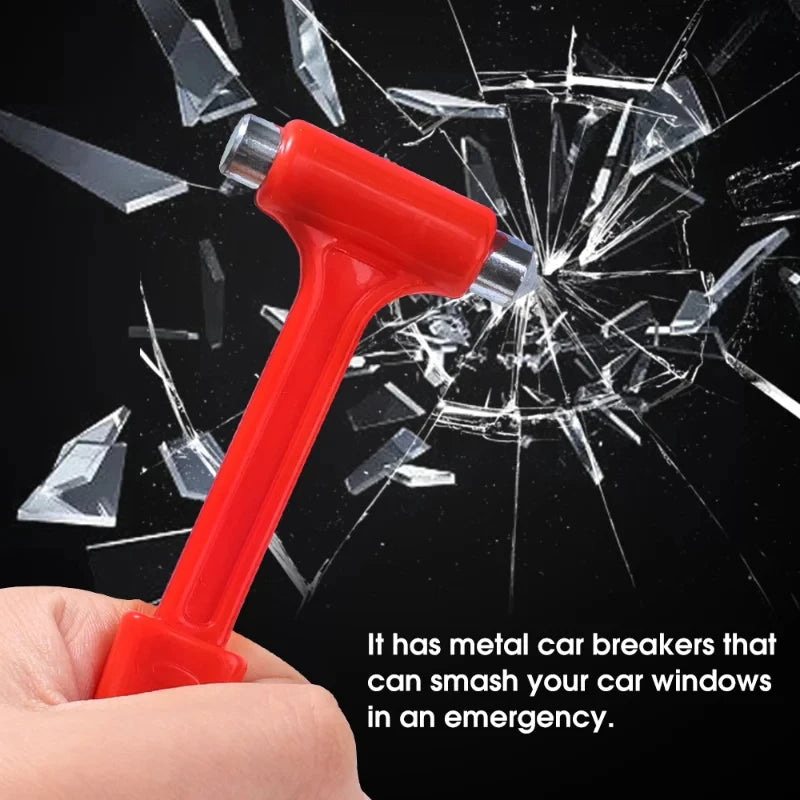 Mini Portable Safety Hammer Escape Emergency Car Window Breaker Seat Belt Cutter Multifunctional Escape Tools Car Accessories