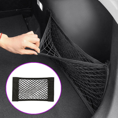 Car Back Rear Trunk Bag Organizer Mesh Net Auto Seat Back Storage Bag Pocket Universal Car Stowing Tidying Elastic String Net