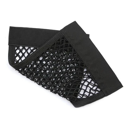 40x25cm/50x25cm Car Back Rear Trunk Organizer Net Mesh Seat Elastic String Magic Sticker Universal Storage Bag Pocket