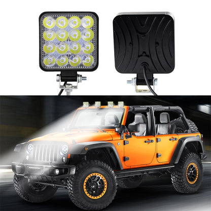 4 PCS 12V LED Light Bar Mini LED Work Light Off Road Spotlight for Jeep Truck 4X4 Car SUV ATV Barra LED Headlights