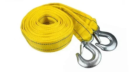 1 Pcs 4M Car Tow Cable Heavy Duty 5 Ton Trailer Rope Towing Pull Rope Strap Hooks Van Road Recovery Car Accessories