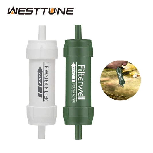 Outdoor Mini Water Filter Straw Camping Purification Portable Hiking Water Purifier for Survival or Emergency Supplies