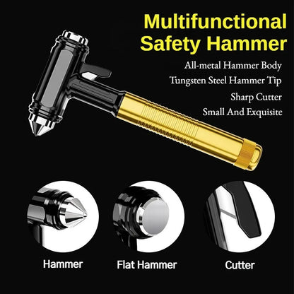 EAFC Car Safety Hammer Car Window Breaker Emergency Hammer Seat Belt Cutter Suitable for Car Rescue Escape Rescue Safety Hammer