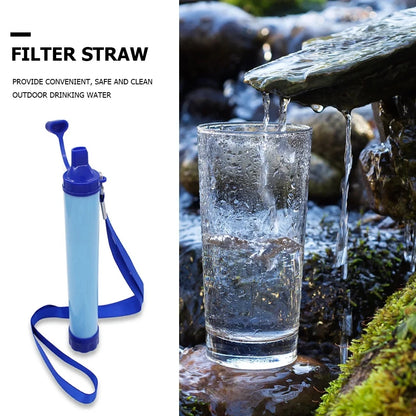 1pc Outdoor Water Filter, Personal Straw Water Filtration System, Emergency Survival Water Purifier For Camping Hiking Climbing