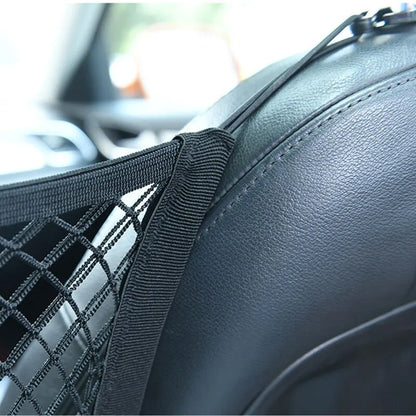 Car Storage Net Bag Between Seats Car Styling Storage Bag Elastic Mesh Net Organizer Auto Accessories