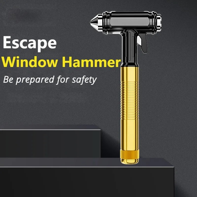 EAFC Car Safety Hammer Car Window Breaker Emergency Hammer Seat Belt Cutter Suitable for Car Rescue Escape Rescue Safety Hammer